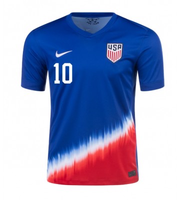 Forenede Stater Christian Pulisic #10 Udebanetrøje Copa America 2024 Kortærmet
